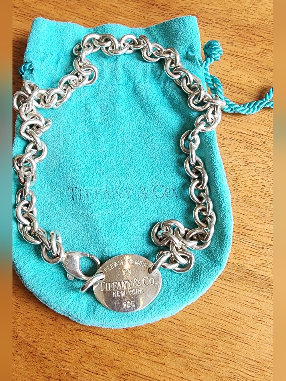 Tiffany & Co. Silver Chain Tag Necklace - Please Return To Tiffany Collection - Picture 8 of 9
